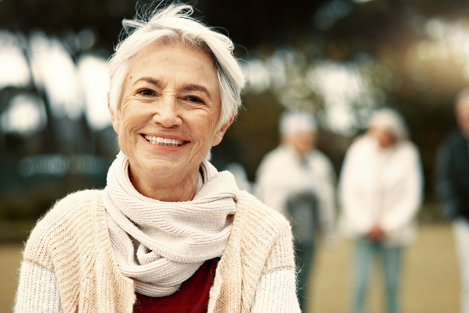 Woman with dental crowns in Vero Beach, FL