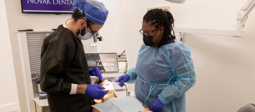 Novak Dental team providing emergency dental care in Vero Beach, FL